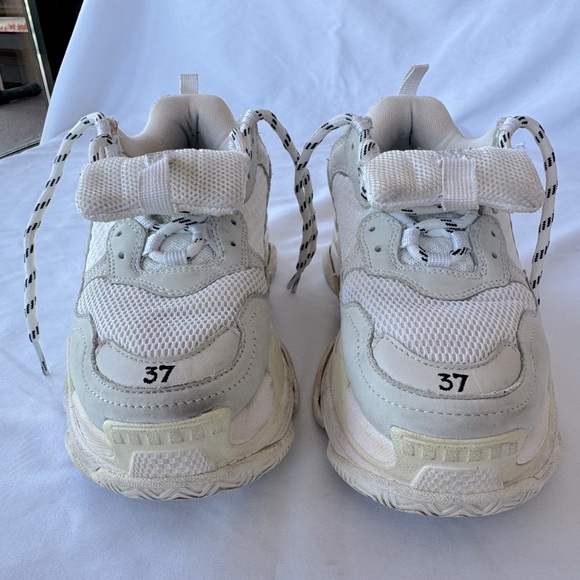 Sneakers White Chunky Women’s Triple S Size 37 - Picture 7 of 13